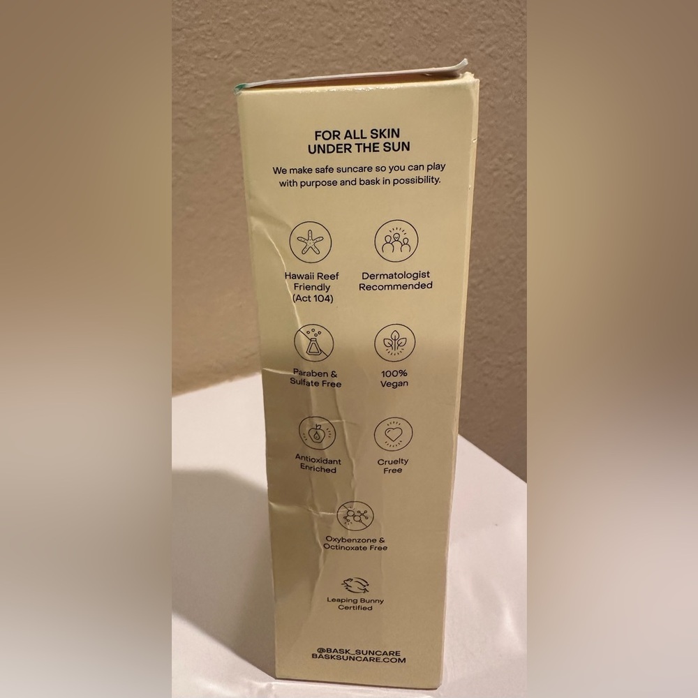 Bask SPF 30 Sunscreen Lotion 3.4 oz NEW Sealed Broad Spectrum Travel Size - Picture 4 of 9